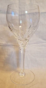 Hoya Crystal Wine Glass Water Goblet 8" PEONY Pattern - Picture 1 of 10