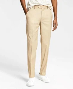 Alfani Men's Caramel Slim-Fit Stretch Solid Suit Pants Size 30W X 30L - Picture 1 of 1
