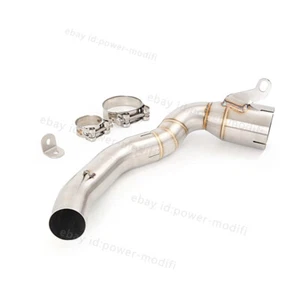 Slip On Mid Exhaust Pipe Motorcycle Escape Tube Modified For Duke 200 2020-2023 - Picture 1 of 8