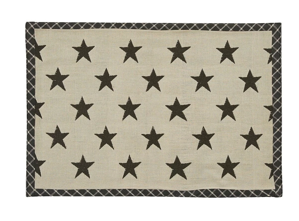 Lebanon Star Cloth Cotton Placemat, primitive country, NEW! - Image 1 of 1