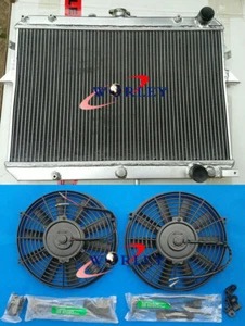 Aluminum Radiator + 2*fan For 1984-1997 Ford Econovan/Mazda E2000 Petrol AT/MT - Picture 1 of 8