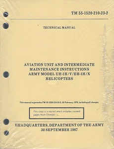 Historical book Army Model UH-1H/V/EH-1H/X Helicopters, Aviation Unit Maint - Imagen 1 de 1