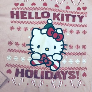 Hello Kitty Holiday Long Sleeve Shirt XL (14/16) By Sanrio holiday kitty core - Picture 1 of 4