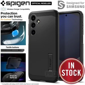 For Galaxy S24 FE Case SPIGEN Tough Armor MagSafe Compatible Hard Stand Cover - Picture 1 of 22