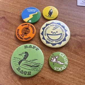 Six Mixed Pin Badges. - Picture 1 of 2