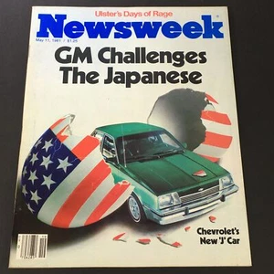 VTG Newsweek Magazine May 11 1981 - GM Challenges The Japanese / Ulster's Day - Picture 1 of 1
