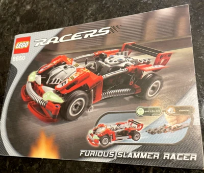 LEGO RACERS 8650 Furious Slammer Racer Instruction Manual ONLY - Image 1 of 2