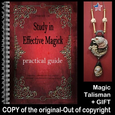 Antique Book Grimoire Magic Esoteric Manuscript Occultism Pagan Manual Practical - Image 1 of 4