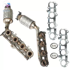 Pair Exhaust Manifold Catalytic Converter For Lexus GX470 4.7L V8 2005-2008 2009 - Foto 1 di 12