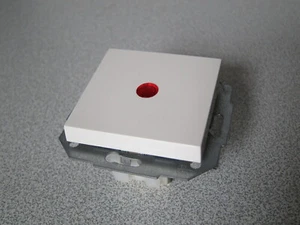 KOPP Kontrollschalter (Linse rot) ATHENIS HK07 rein-weiss UP Unterputz Wechsel - Bild 1 von 1