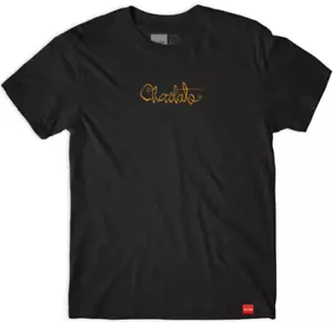 Mens T-shirt Chocolate OG Script Black - Picture 1 of 1