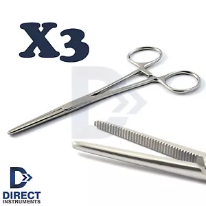 3Pcs Hemostat Pean Locking Forceps 5.5'' Surgical Rochester Veterinary Pliers - Picture 1 of 1