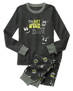 NWT Gymboree Halloween Gymmies "I'm Not Afraid of the Dark" Glow-in-the-Dark - Picture 1 of 1
