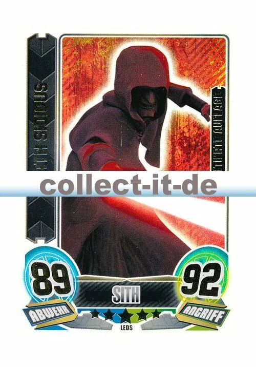 Force Attax Serie 5 - LEDS - DARTH SIDIOUS - Limitierte Auflage - Bild 1 von 1