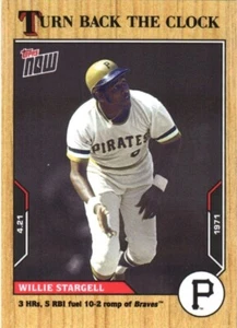 Tarjeta de béisbol Willie Stargell #21 2021 Topps Now Turn Back The Clock (PR: 399) - Imagen 1 de 2