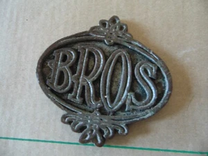 Rare 1800s William Bros Boiler Works Plate Sign Tag 5"X5" Nicollet Island MN - Picture 1 of 7