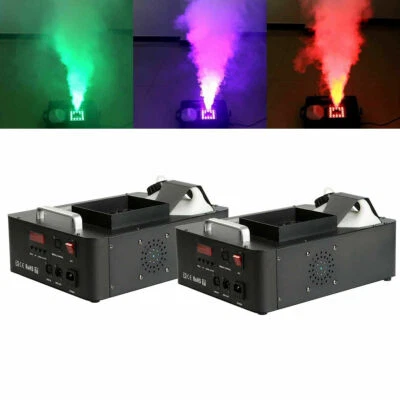 2pcs Vertical RGB 3 in1 24 LED DMX Fog Machine Stage Smoke Lighting W/ Remote - Image 1 of 4
