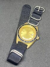 Vintage Cronel Watch Working 40mm Date window Manual wind Rotatable bezel