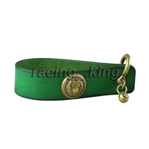 Retro Green Handmade Leather Smoking Pipe Stand Rack Holder Single Pipe Holder - Picture 1 of 5