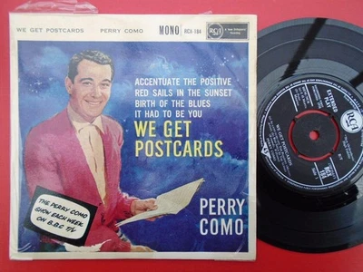 Perry Como We Get Postcards EP RCA RCX184 EX/EX 1960 picture sleeve - Image 1 of 4
