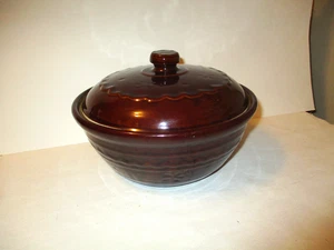 Marcrest Ovenware Stoneware Covered Bean Pot - Picture 1 of 7