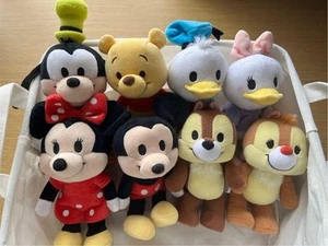 Nuimozu Disney stuffed toys set of 8 Character goods Disney Store exclusive used - Picture 1 of 12