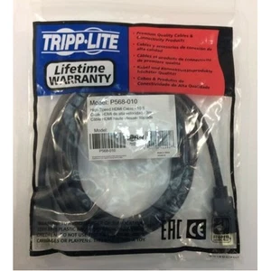 Eaton P569-050 EATON TRIPP LITE SERIES STANDARD SPEED HDMI CABLE WITH ETHERNET, - Picture 1 of 1