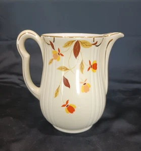 Hall's Superior Kitchenware Autumn Leaf Pattern Coffee/Tea Pot 8 1/2 inch - Picture 1 of 10