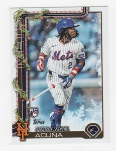 2025 TOPPS HOLIDAY MEGA BASEBALL HOLIDAY SP VARIATION LUISANGEL ACUNA METS #H113 - Picture 1 of 1