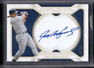 2025 National Treasures Ivan Rodriguez Personalized Treasures GOLD Auto /10 - Picture 1 of 2