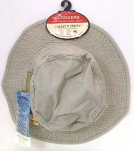 Insect Shield Slogger Beige Buzz Off Bucket Hat 1 Size New With Tag's Free Ship - Picture 1 of 11