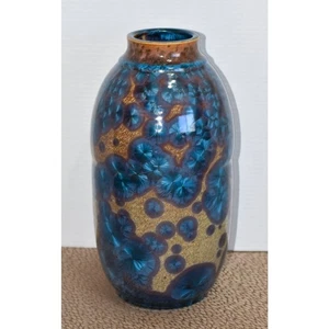 Signed Arts & Crafts Revival Crystalline Glaze Studio Pottery / Porcelain Vase - Picture 1 of 9