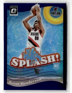 2023-24 Donruss Optic #15 Scoot Henderson Splash Purple - Picture 1 of 2