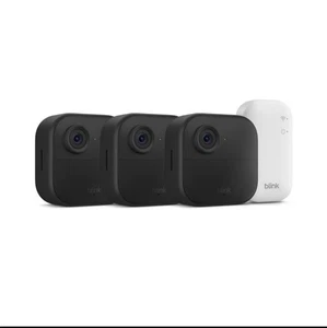 Blink Outdoor 4 Wireless Smart Security Camera, 2 Yrs Battery, 3 Cameras, Newest - Picture 1 of 1