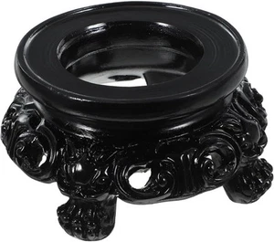 Espositore in legno nero per sfera di cristallo porta sfere di quarzo, - Foto 1 di 7