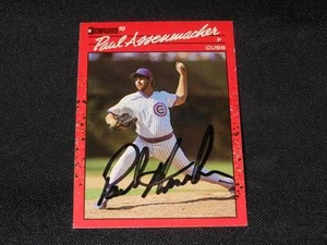 Chicago Cubs Paul Assenmacher Signed 1990 Donruss Autograph Card #459 TOUGH SR - Picture 1 of 1