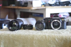 Pentax P3 35mmSLR, SMC Pentax-A 50mm f/2 Lens, zoom lens and Auto tele converter - Picture 1 of 8