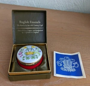 Esmaltes ingleses de Crummles caja de baratijas - The Royal Wedding 1981 edición limitada - Imagen 1 de 8