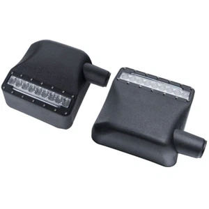 Rear Side View Mirrors LED Turn Signal Light Housing for Jeep Wrangler JK 07-18 - Picture 1 of 10
