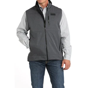 Cinch Men's Bonded Softshell Waffle Back Vest MWV1515022 - Picture 1 of 21