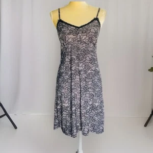 Rene Rafe Womens Gown Black Lace Size Medium Lingerie - Picture 1 of 18