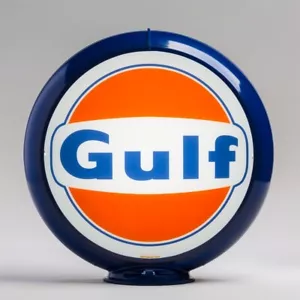 Gulf 1960 Logo 13.5" in Dark Blue Plastic Body (G138b) FREE US SHIPPING - Picture 1 of 1