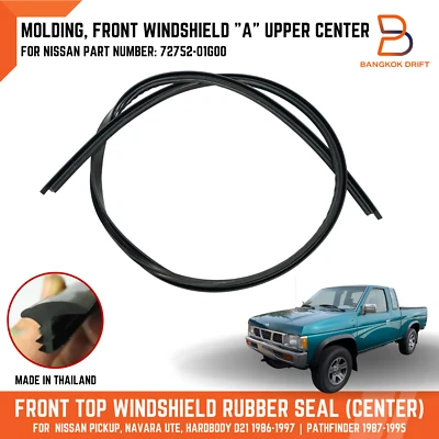 Sello de goma parabrisas moldeado delantero para camioneta Nissan D21 WD21 86-97 Foto 1 de 4