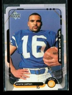 Vintage 1998 UPPER DECK NFL STAR ROOKIE Football Card #20 JEROME PATHON Colts - Image 1 of 2