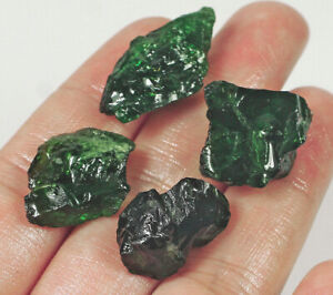 60.6Ct Natural Russian Chrome Green Diopside Facet Rough Specimen YDS2216