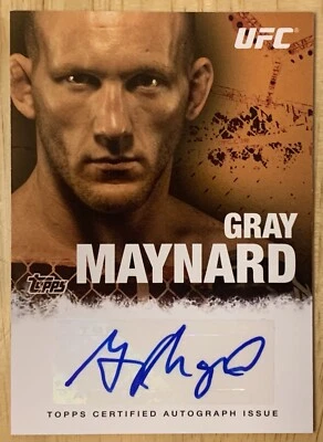 2010 Topps UFC Series 4 Fighter Auto Gray Maynard #FA-GM Autograph - Image 1 of 2