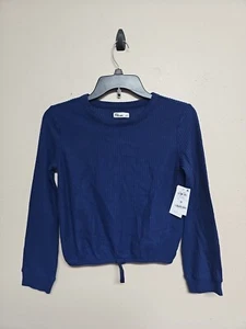 NWT JUSTICE Girls Rash Guard Long Sleeve Round Neck Floral Print Stretch.Size M - Picture 1 of 13