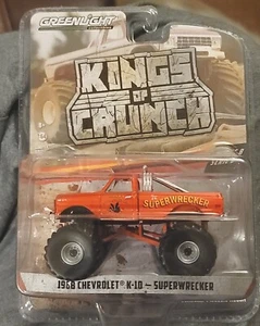 Greenlight Diecast 1968 Chevy K10 Superwrecker Monster Truck Toy New - Picture 1 of 2
