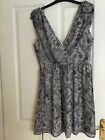 Redherring dress size 16 in black & grey, chiffon type overlay , lined