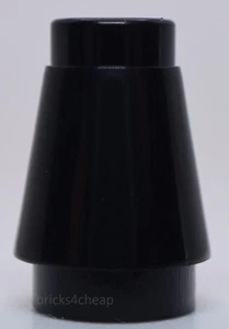 Lego 23x Cono Negro 1 x 1 con Ranura Superior - Imagen 1 de 1